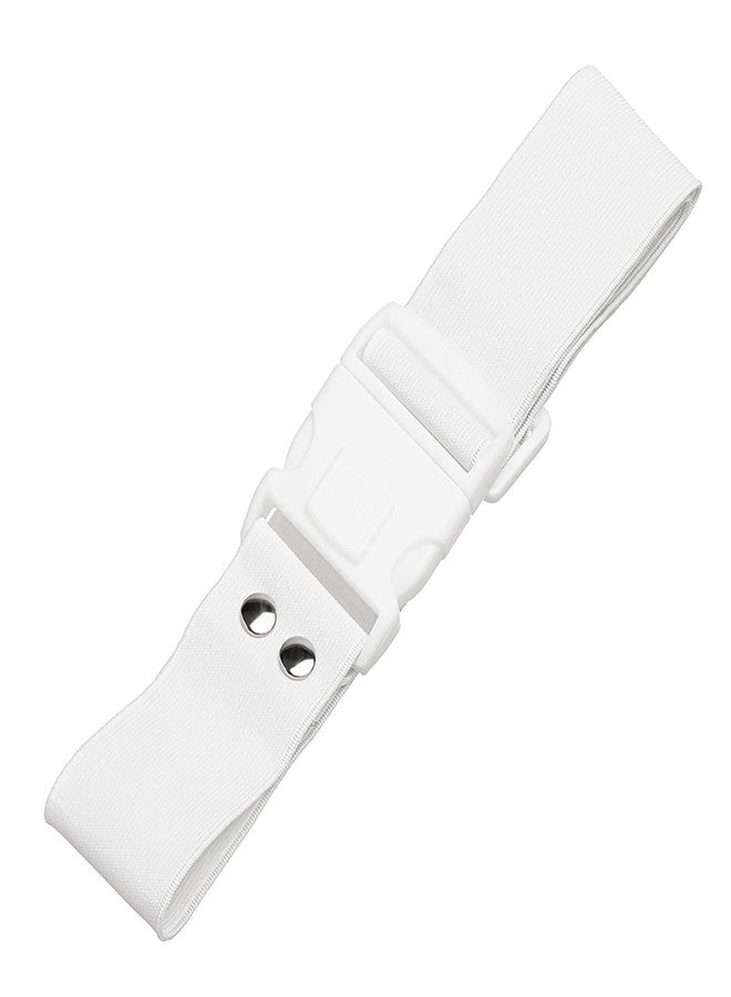 Modefa Ihram Belt - Elastic Unsewn Adjustable Waist Ihram Belt for Men - Hajj Essentials for Men - White - Image 2